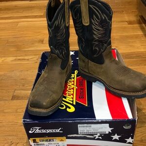 Thorogood Men's American Heritage 11" Waterproof Square Toe Wellington Work Boot